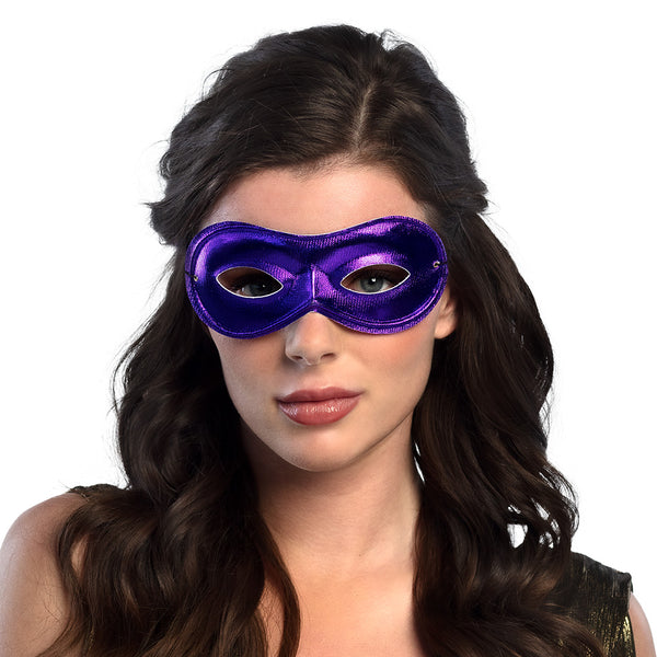 Eye mask Metallised in 6 Assorted Colours