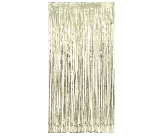 Gold Foil Fringe Door Curtain - (3.25 ft x 6.5 ft)
