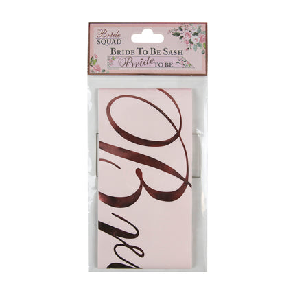 Bride to be paper sash