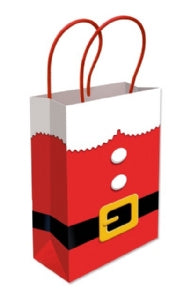 Santa Suit Paper Bag with Handles - Medium