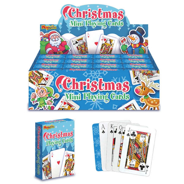 Christmas Mini Playing Cards - (6x4cm)