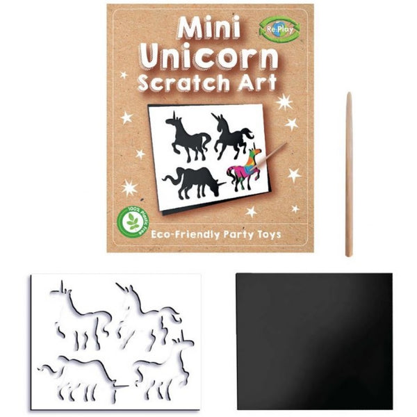 Play Unicorn Mini Scratch Art - (12x10cm)