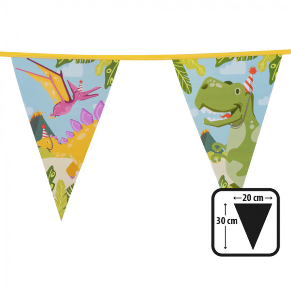 PE Bunting Dino party - (30 x 20 cm)(6 m)