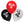 Load image into Gallery viewer, Latex balloons &#39;Ninja&#39; 3 colours double sided (25 cm) - (6 Pack)
