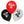 Load image into Gallery viewer, Latex balloons 'Ninja' 3 colours double sided (25 cm) - (6 Pack)