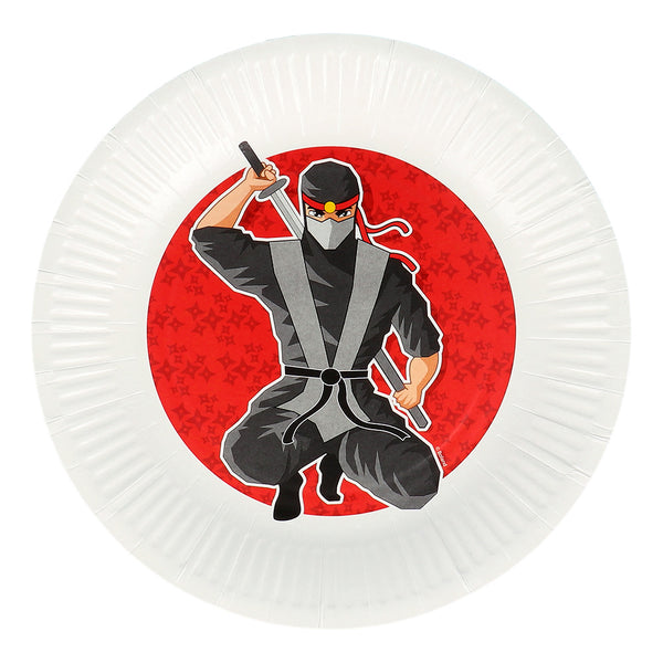 Paper plates Ninja (23 cm) - (8 Pack)