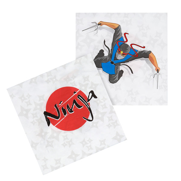 Paper napkins 'Ninja' (33 x 33 cm) - (20 Pack)