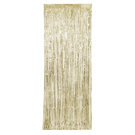 Gold Fringe Door Curtain - (3 x 8 ft)