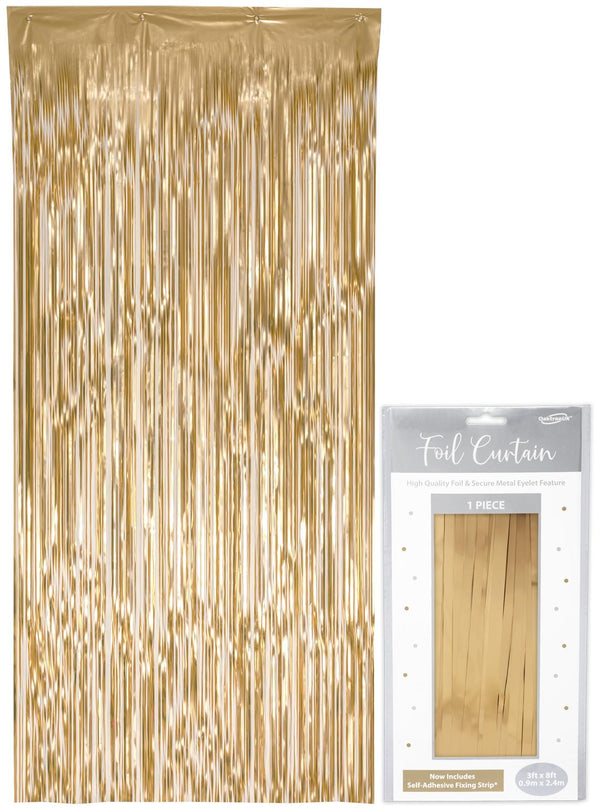 Foil Door Curtain Matte Metallic Gold - (0.90m x 2.40m )