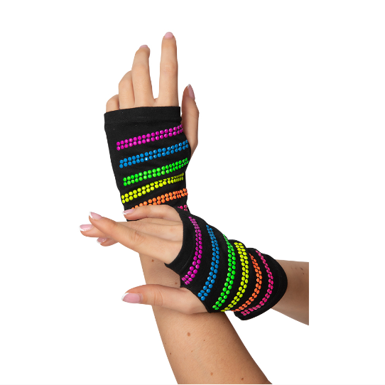 80's Multi Neon Bead Gloves