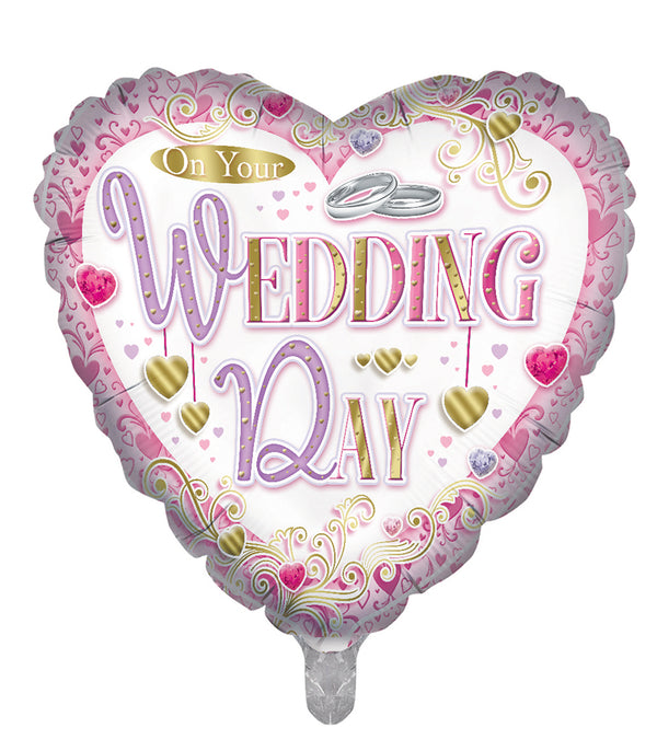 On your Wedding Day Foil Balloons - (18")