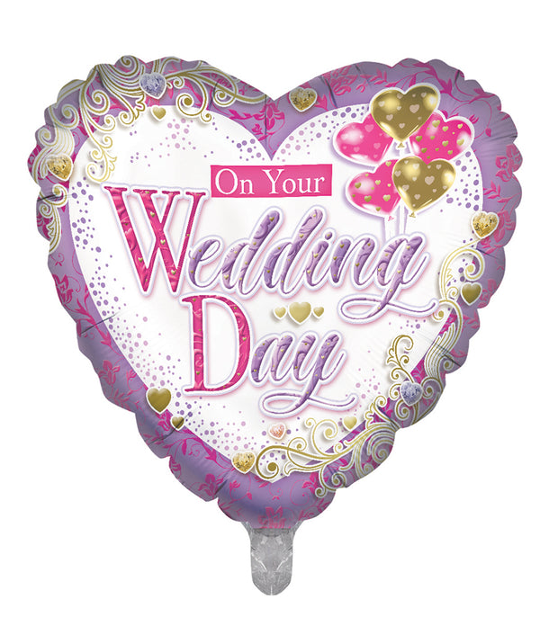 On your Wedding Day Foil Balloons - (18")