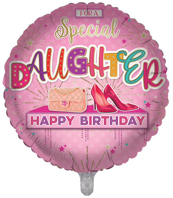 Special Daughter Happy Birthday Foil Balloons - (18")