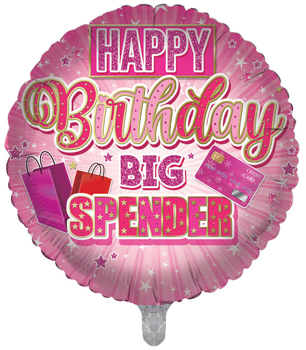 Wishing you a Fabulous Birthday Pink Foil Balloons - (18")