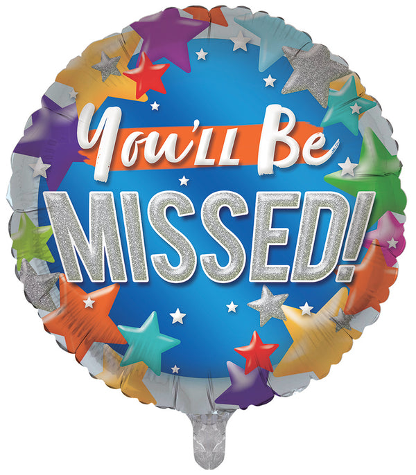 You'll be missed Foil Balloons - (18")