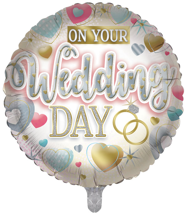 Wedding Day  Foil Balloons - (18")