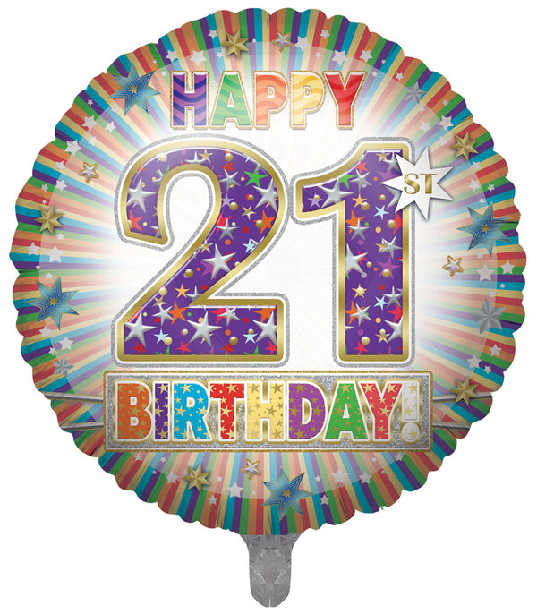 Happy 21st Birthday  Foil Balloons - (31")