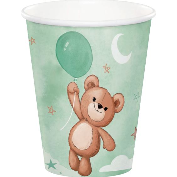 Teddy Bear Paper Cups - (8 pack)
