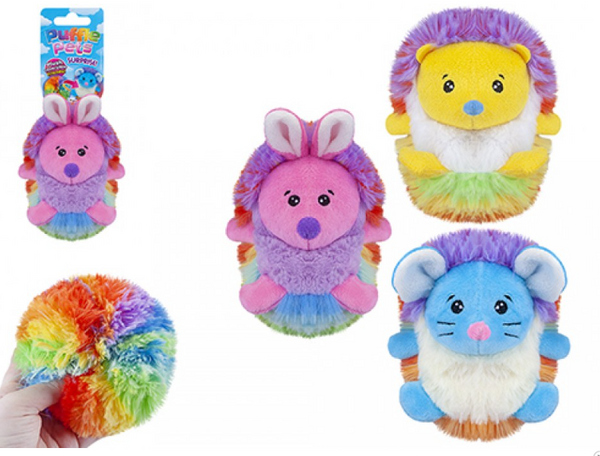PUFFLE PETS RAINBOW (10CM) in 3 Assorted Designs