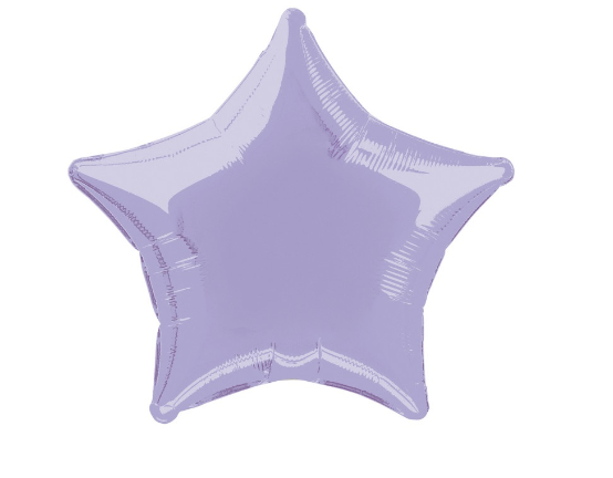 Solid Star Foil Balloon Lavender - (20" )