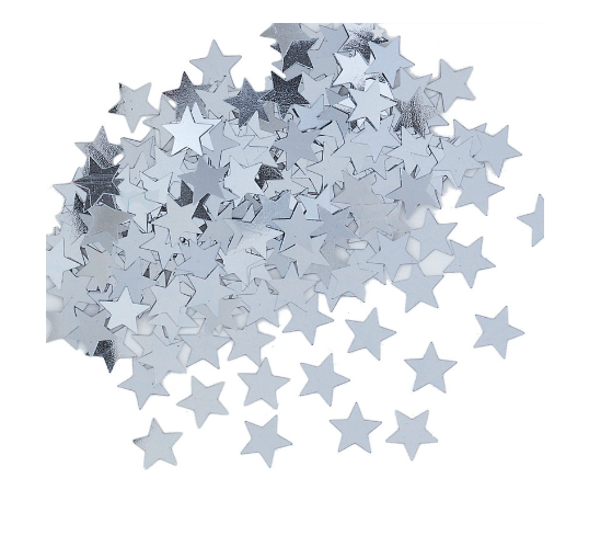 Silver Star Confetti - (.5oz)