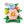 Load image into Gallery viewer, Standing foil balloon Flowers - (100x116cm)