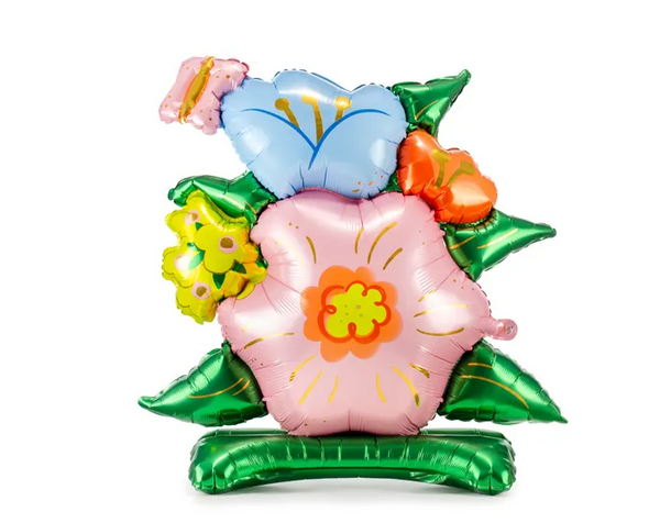 Standing foil balloon Flowers - (100x116cm)
