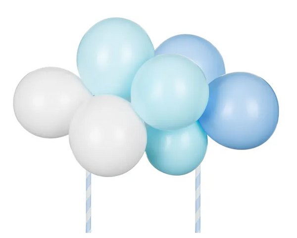 Balloon caketopper, blue - (29 cm)