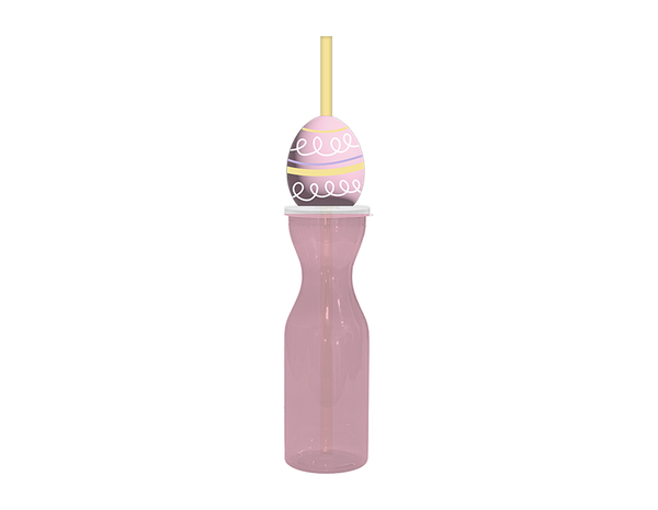 Easter Re-usable Plastic Bottle in 3 Assorted Designs