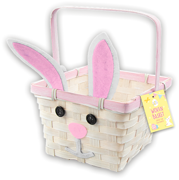 Easter Character Woven Basket in 2 Assorted Colours