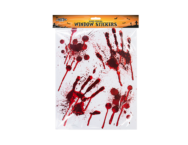 Blood Window Stickers in 2 Assorted Designs