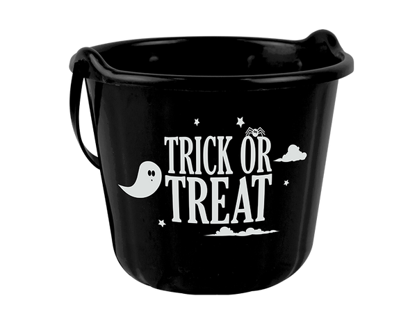 Halloween Trick Or Treat Bucket in 2 Assorted Colours
