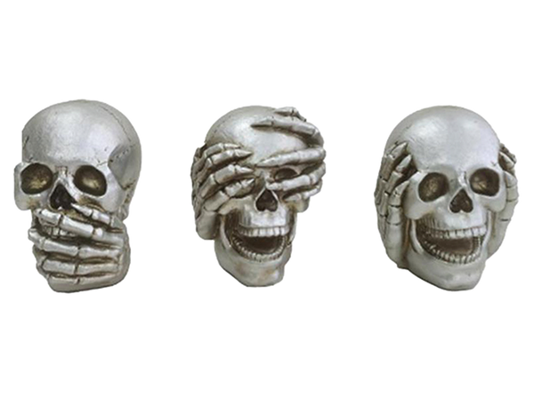 Halloween Skull Ornament in 3 Assorted Designs