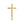 Load image into Gallery viewer, GOLD CROSS ACRYLIC CAKE TOPPER