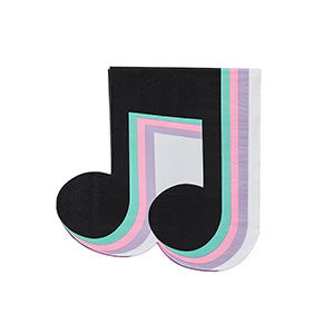 MUSICAL NOTE PAPER NAPKIN - (16 Pack)