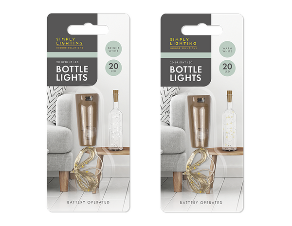 Bottle Top String Lights in 2 Assorted Colours