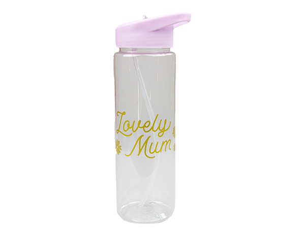 Mum Foiled Water Bottle - (600ml) in 2 Assorted Designs