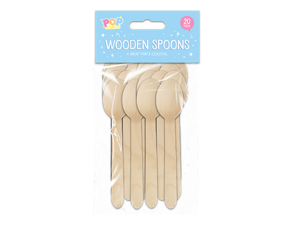Wooden Spoons - (20 Pack)