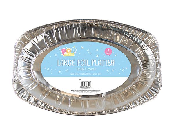 Large Foil Platters  - (2 Pack)
