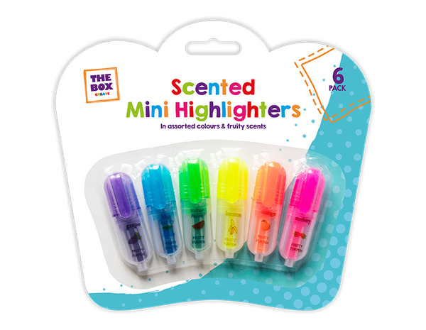 Scented Mini Highlighters - (6 Pack)