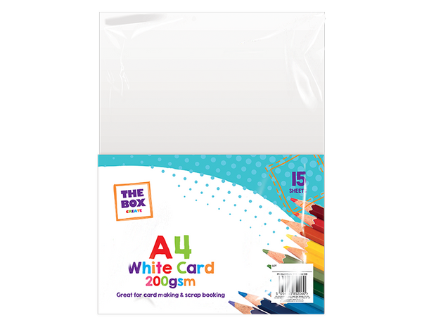 A4 White Card - (15 Pack)
