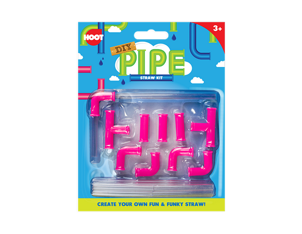 DIY Pipe Straw Kit in 2 Assorted Colours