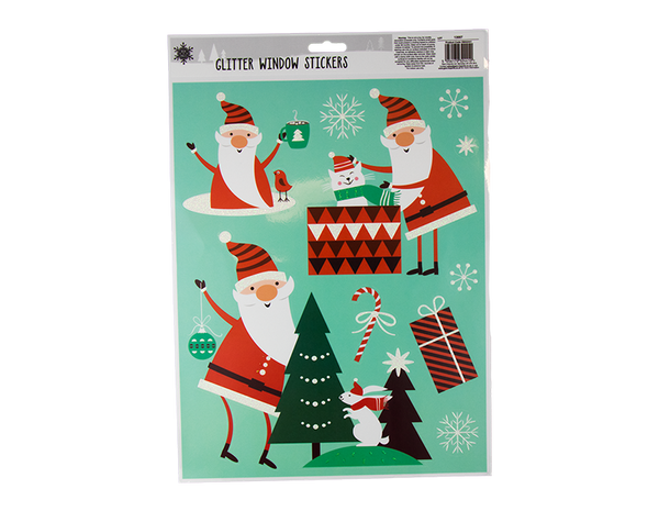 Glitter Novelty Window Stickers