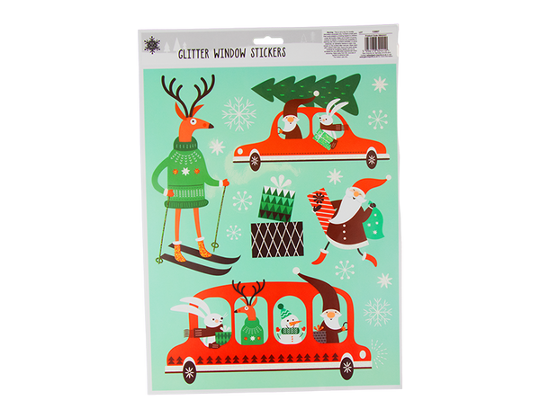 Glitter Novelty Window Stickers