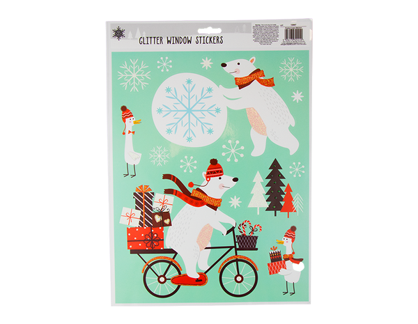 Glitter Novelty Window Stickers