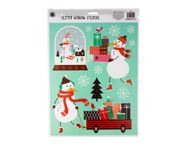 Glitter Novelty Window Stickers