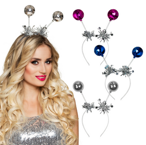 Tiara Disco balls 3 colours assorted