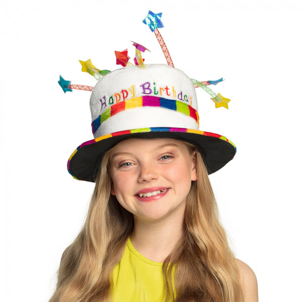 Child Hat Rainbow Pie 'Happy Birthday'