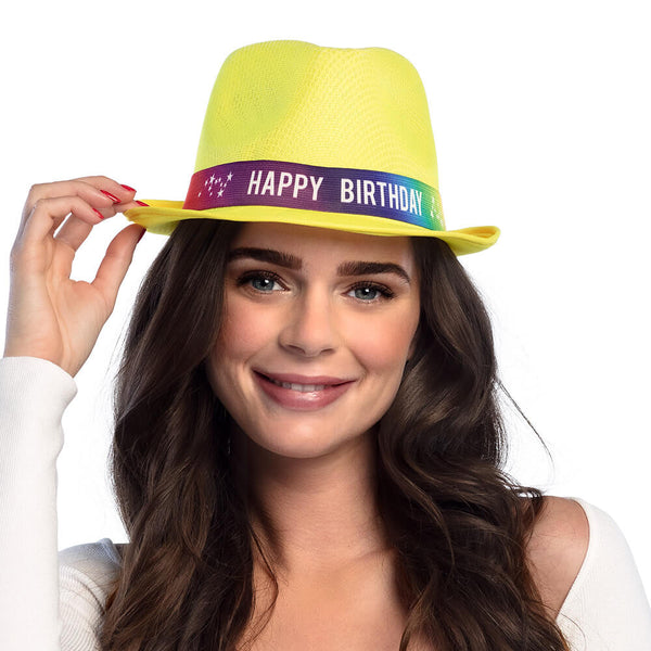 Funky 'HAPPY BIRTHDAY' Hat  in 6 Assorted Colours