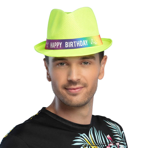 Funky 'HAPPY BIRTHDAY' Hat  in 6 Assorted Colours